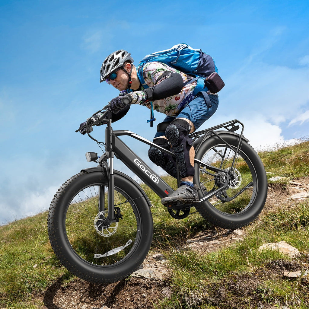 Gocio UL2849 Certified 26x4.0 Fat Tire Electric Bike for Adults, 1500W Peak Motor, 48V 15Ah Battery, 25MPH Max Speed, Off-Road Mountain E-bike
