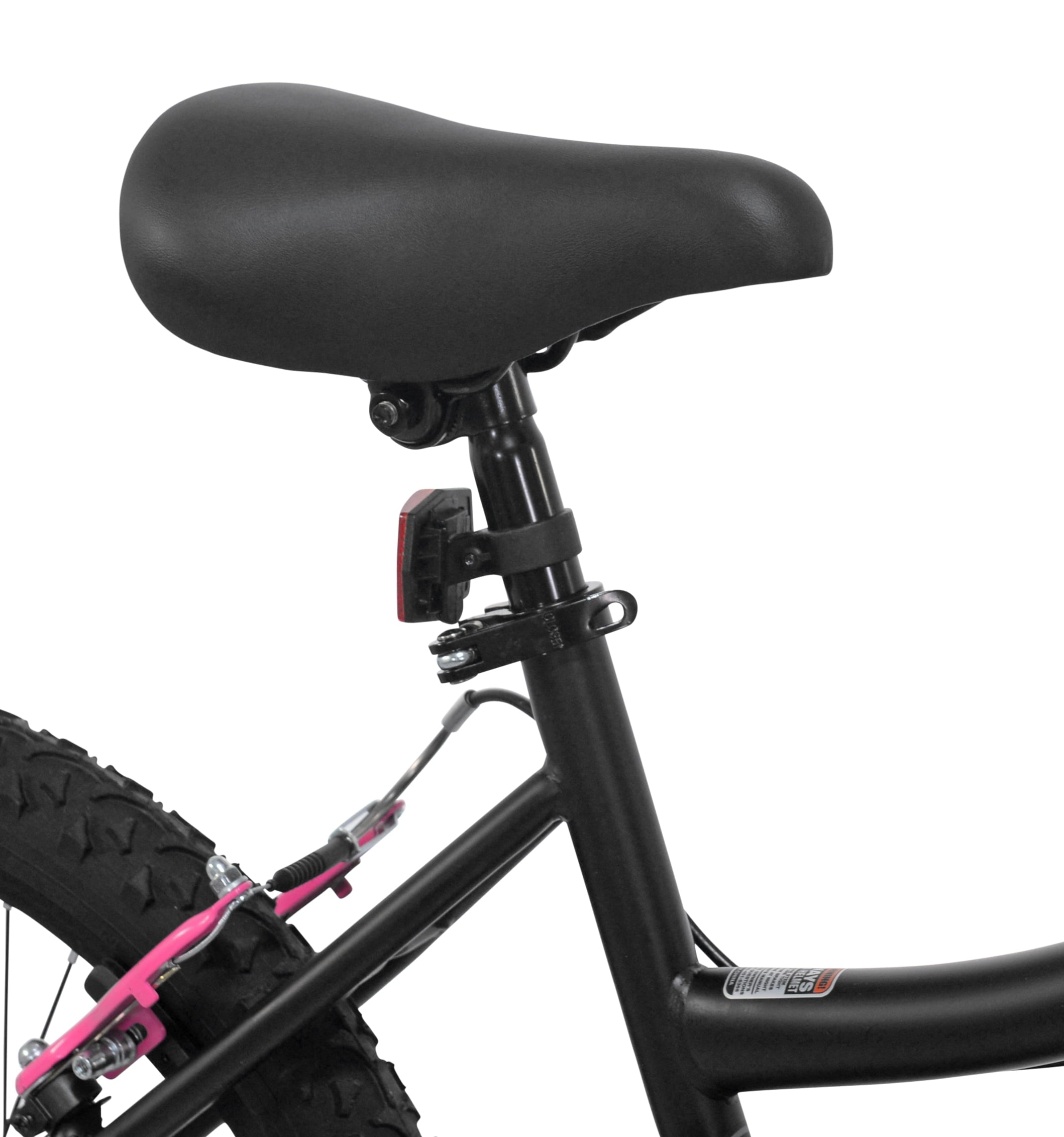20 Kent Kobra Mountain Bicycle, Fits Rider 4'2 - 5', Black/Pink, Child, Unisex