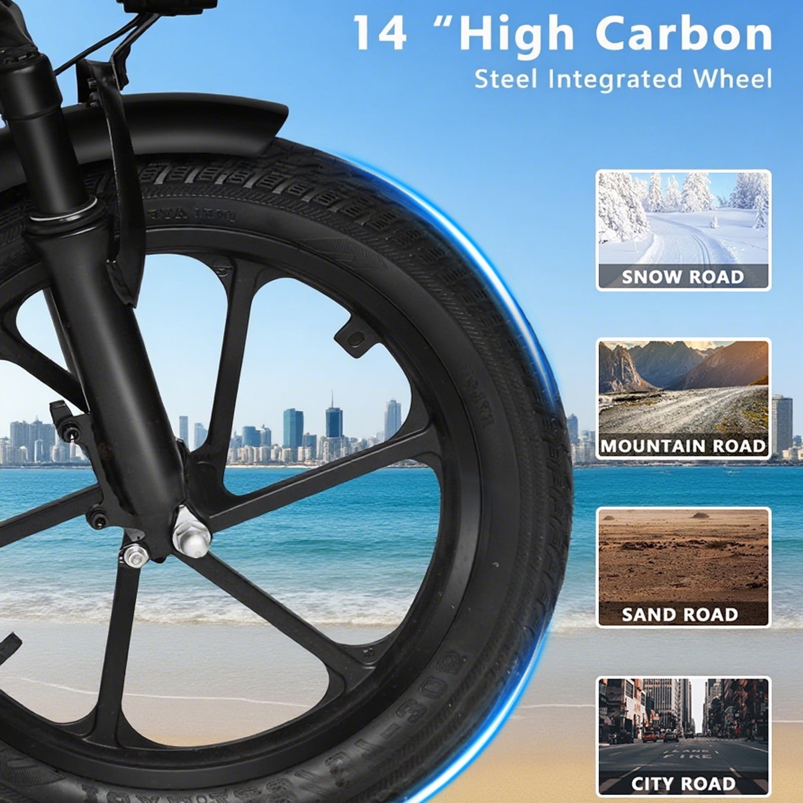XKJ Electric Bike for Adults,500W Brushless Motor Ebike with 576Wh Removable Battery,Multi-Shock Absorption,Commuter Electric Bicycle, UL2849