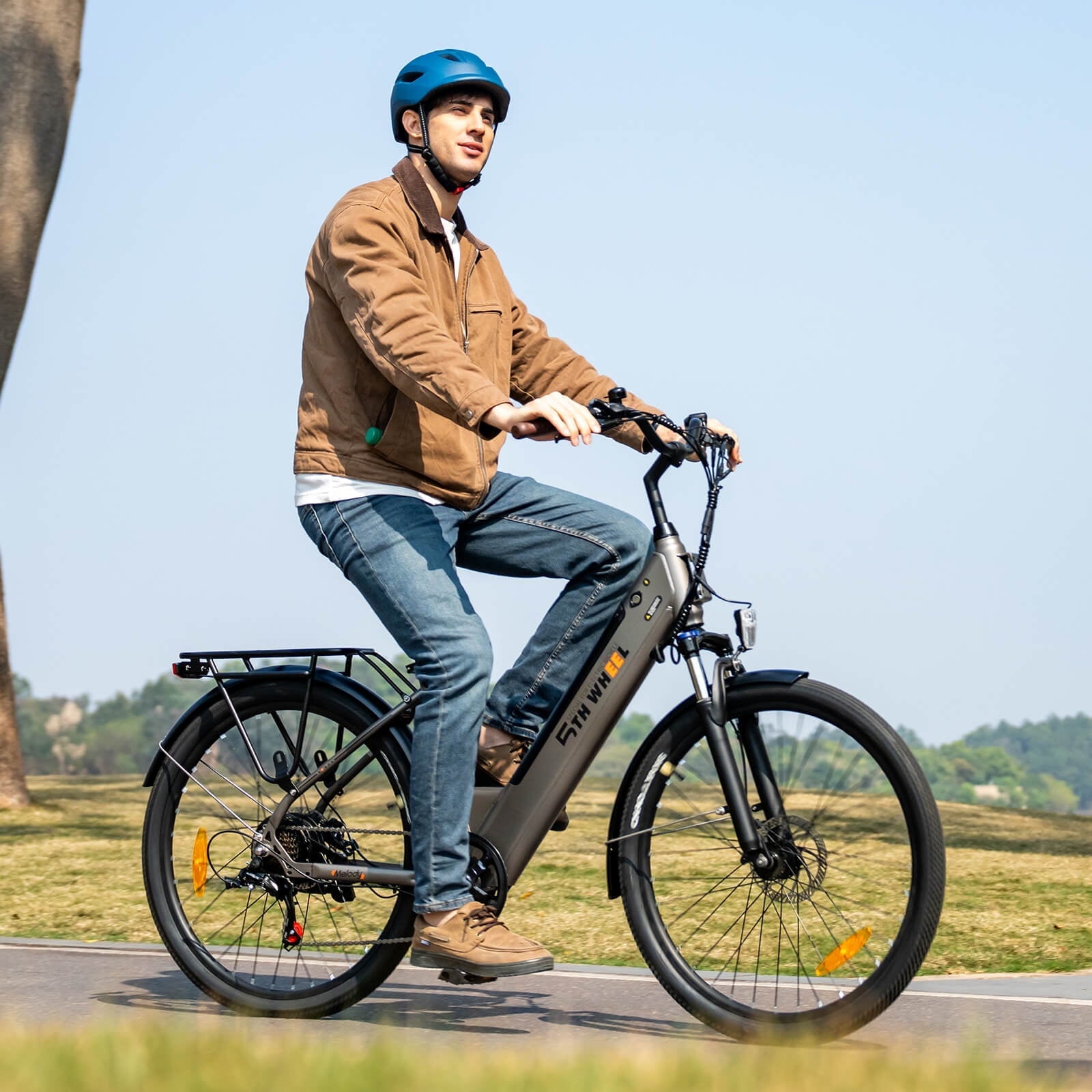5TH WHEEL W18B Electric Bike for Adult with 350W Motor, 26 Electric Mountain Bike with 36V 10.4Ah Removable Battery Ebike, Electric Bicycle with 7 Speed, UL2849