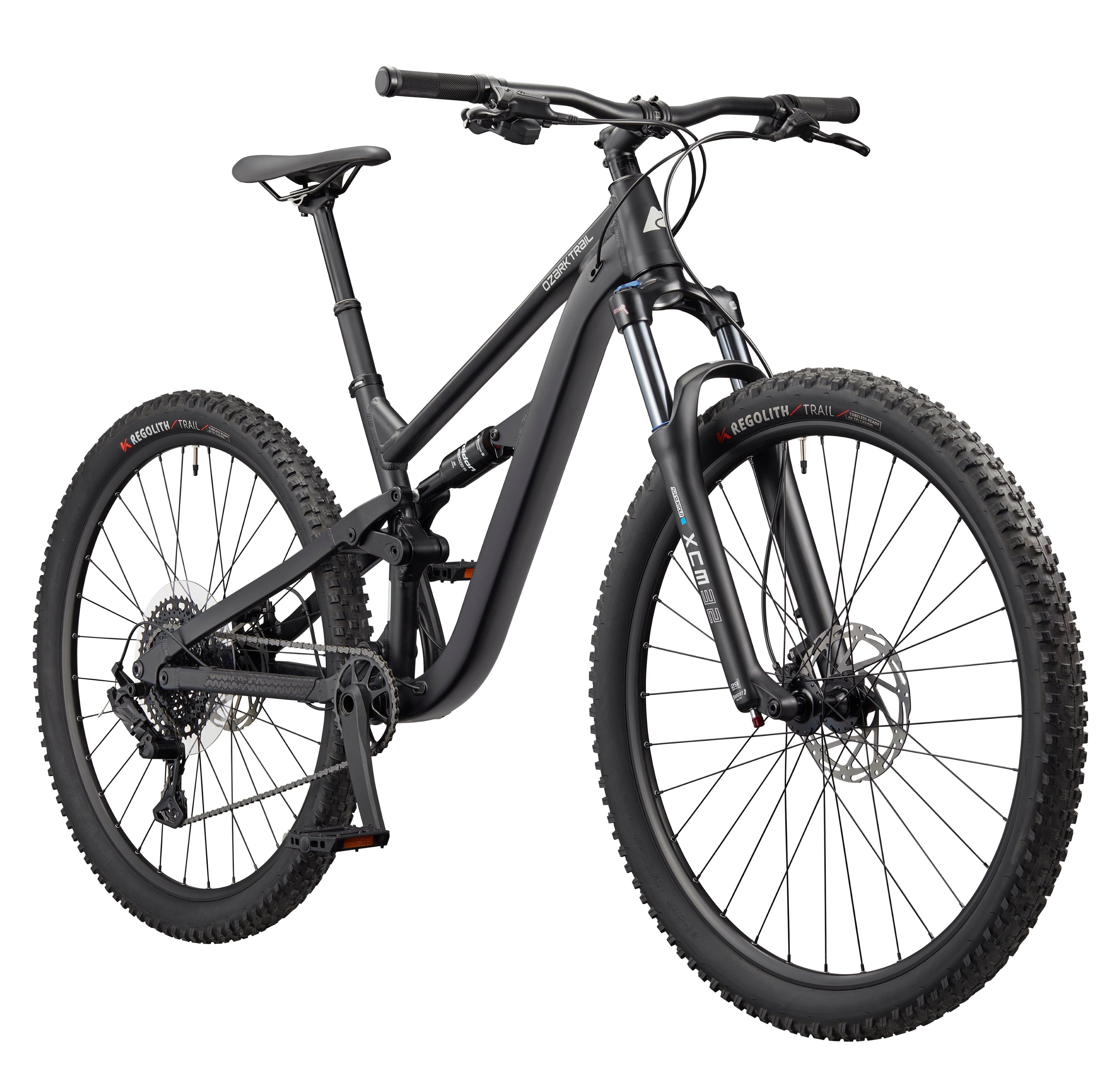 Ozark Trail 29 FS.3 Fastflow Full Suspension Mountain Bike, 29 Wheels, Medium Frame, Fits Rider 5'7' - 5'11, Black, Adult, Online Only