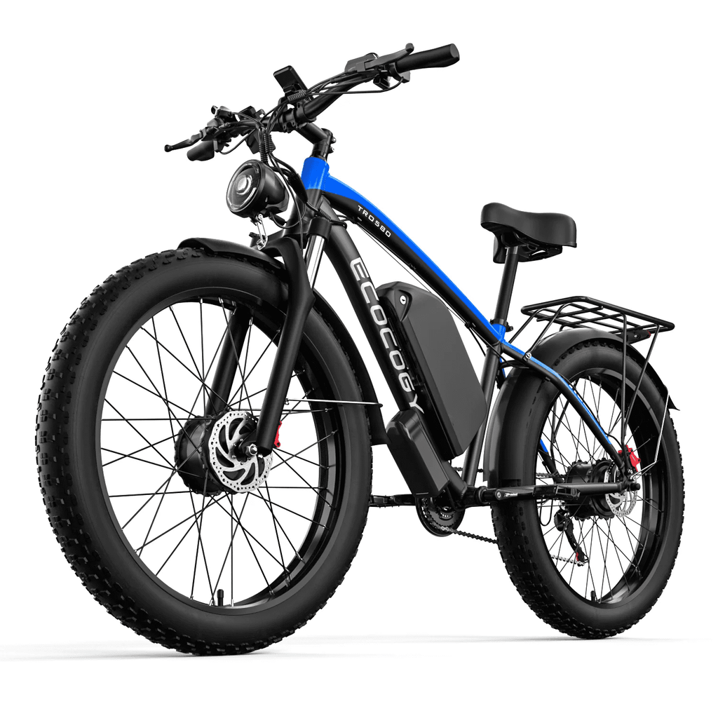 26 Fat Tire Electric Bike 6000W 52V 32Ah Electric Biycles 7Speed Hydraulic Brake