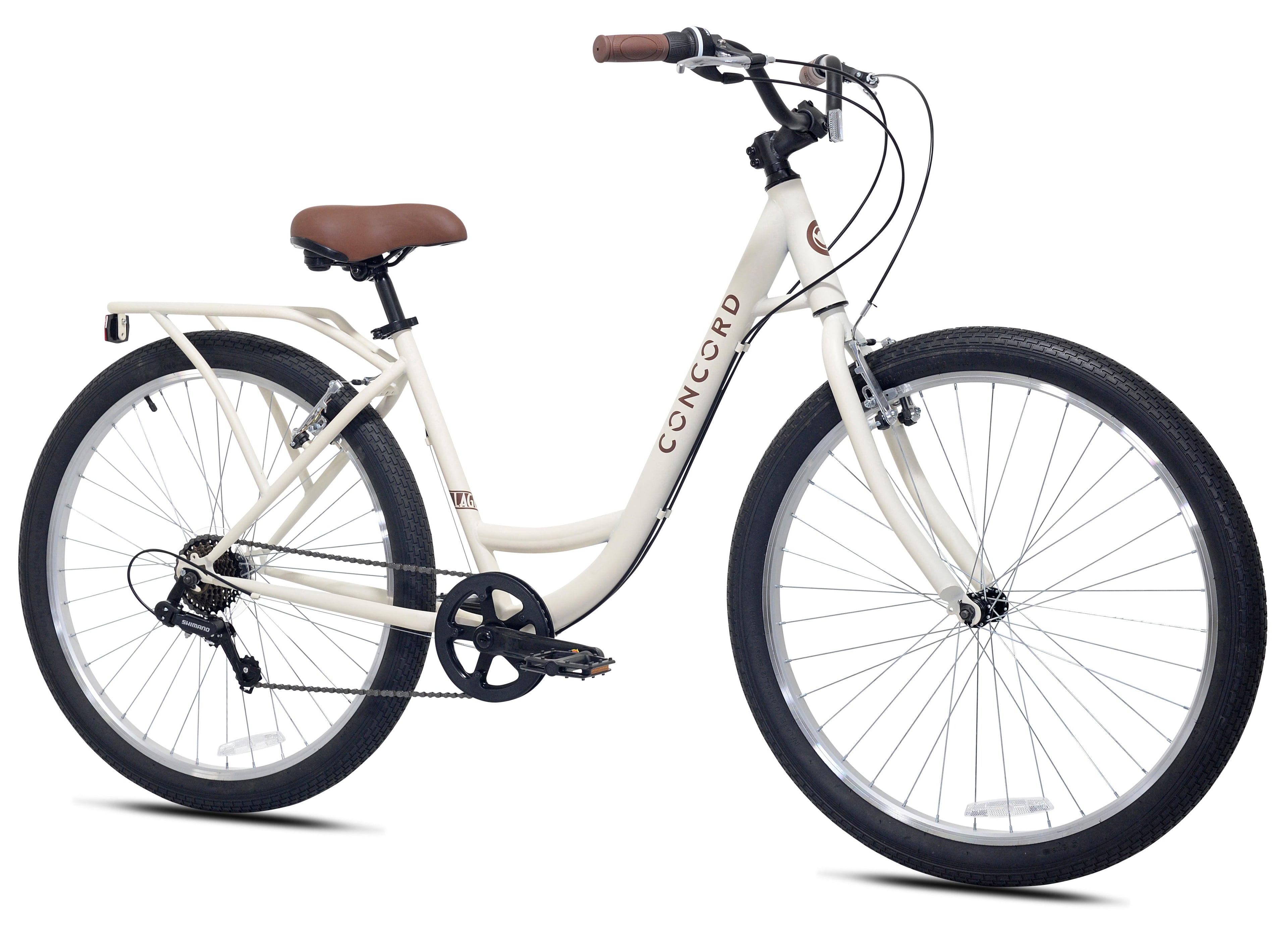 Concord 27.5 Laguna Comfort Bicycle, 27.5 Wheels, Fits Adult Riders 5'4-6'2, Unisex, Cream