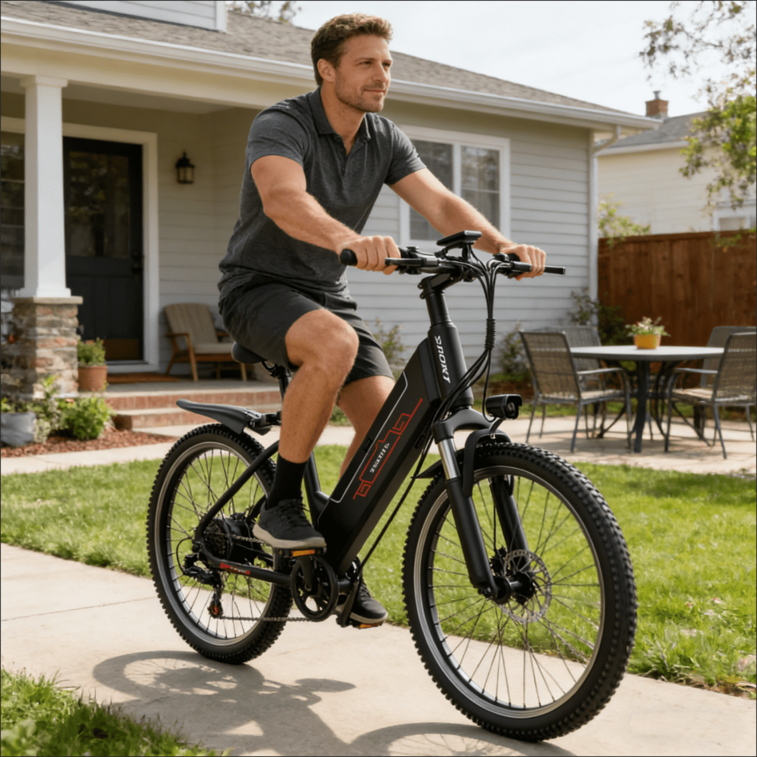 F26-1500W Off-Road Electric Bike, 26 Tire 55 Miles Electric Bike ,48V 10.5 Internal Battery (Removable), Top Speed 30MPH, Electric Mountain Bike Beach Bike, Professional 7 Speed UL2849