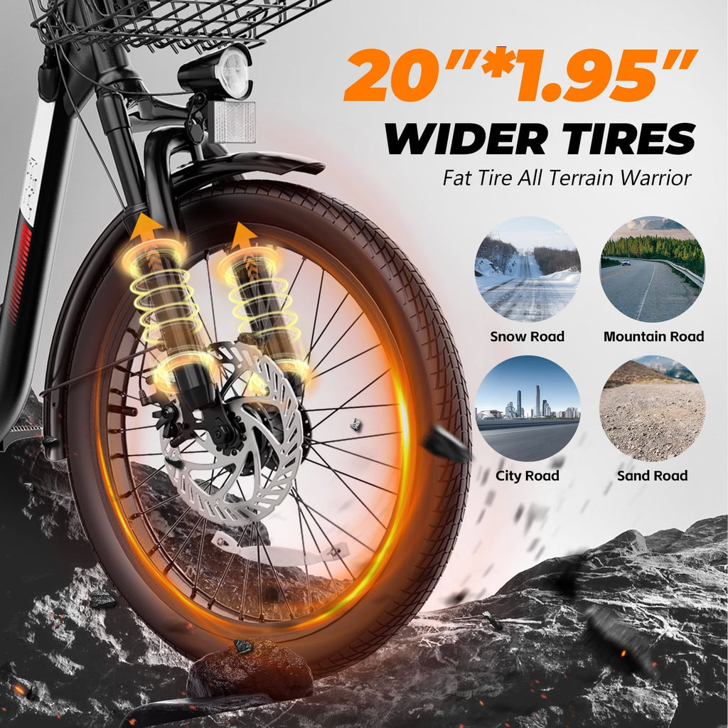 SANOPY 500W Electric Bike for Adults,48V Removable Battery,20 Mile Range&20MPH Max Speed,Electric Scooter with Seat,Commuter E-scooter for Adults and Teens,Gray,UL2272