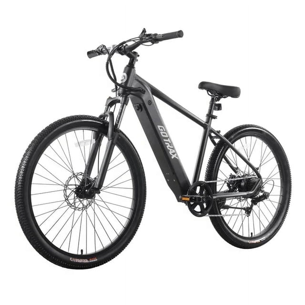 GOTRAX Approach 27.5 Step Over Electric Mountain Adult Bike with 350W Motor 20 MPH Up to 264lb, Black