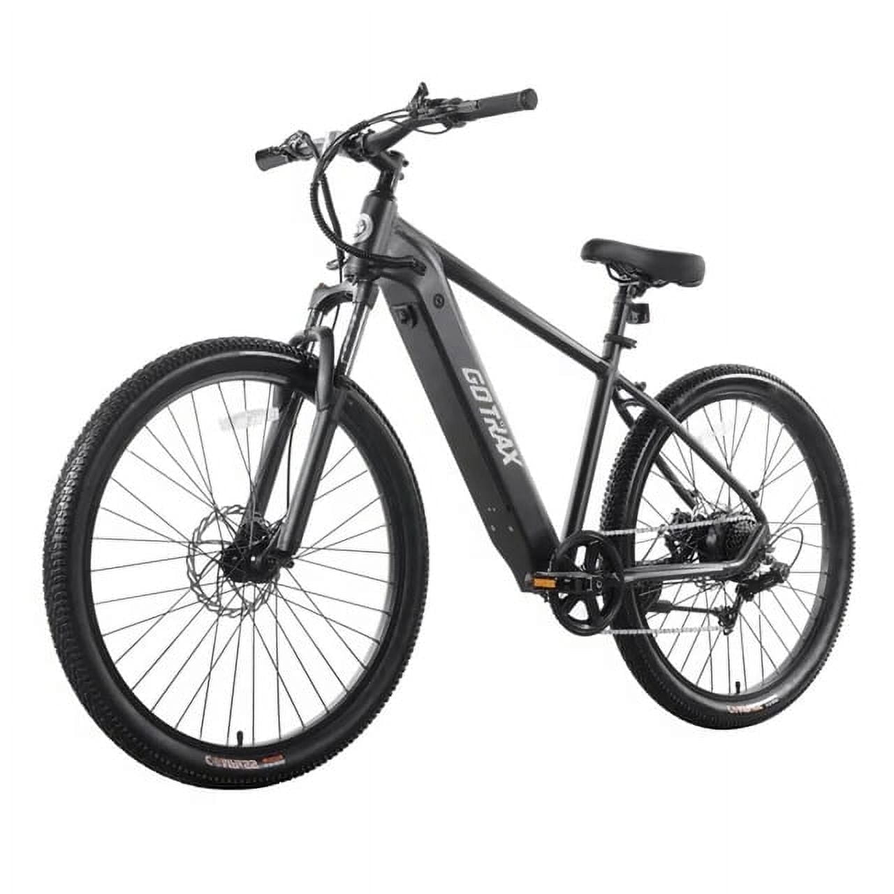 GOTRAX Approach 27.5 Step Over Electric Mountain Adult Bike with 350W Motor 20 MPH Up to 264lb, Black