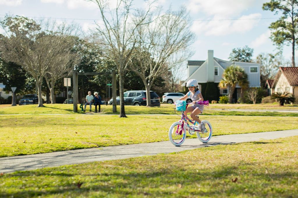 Dynacraft Sweetheart Girls 18 Bike, For Kids Ages 6-9, Pink and Blue
