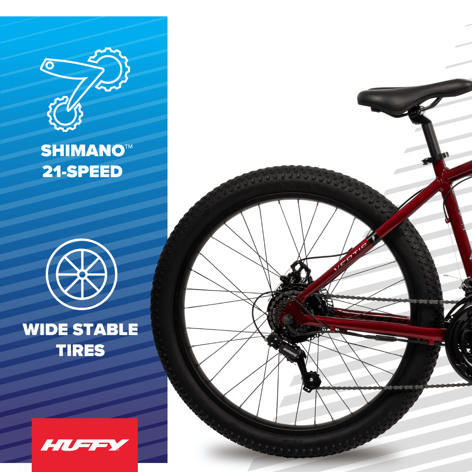 Huffy 27.5 Vertis 36V Electric Mountain Bike, Fits Riders 60+, Gray, Adult, Unisex