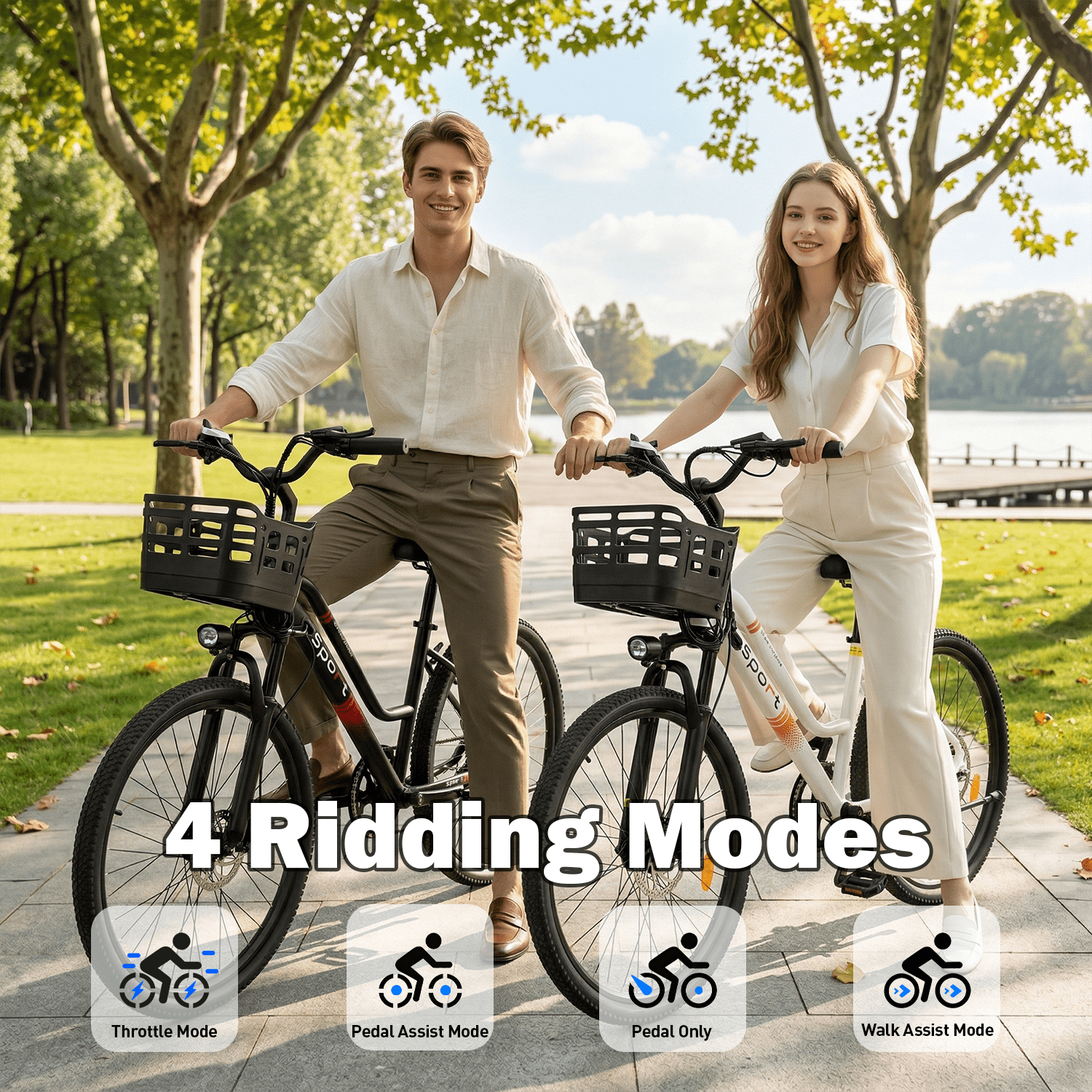BroPath Electric Bike for Adults, Ebike, Electric Bicycle with 576WH Removable Battery,14 Folding Ebike, 21MPH,20+ Miles(MAX),500W High Motor,Multi-Shock Absorption,Commuting Mini E Bikes,UL2849