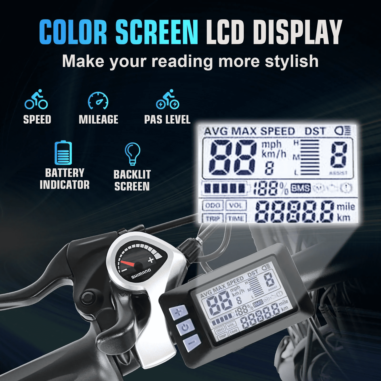 ANCHEER 500W Electric Bike for Adults 27.5 Electric Mountain Bike 3 Hours Fast Charge, Ebike for Adults with 48V 10.4Ah Removable Battery, Electric Bicycles LCD Display UL2849