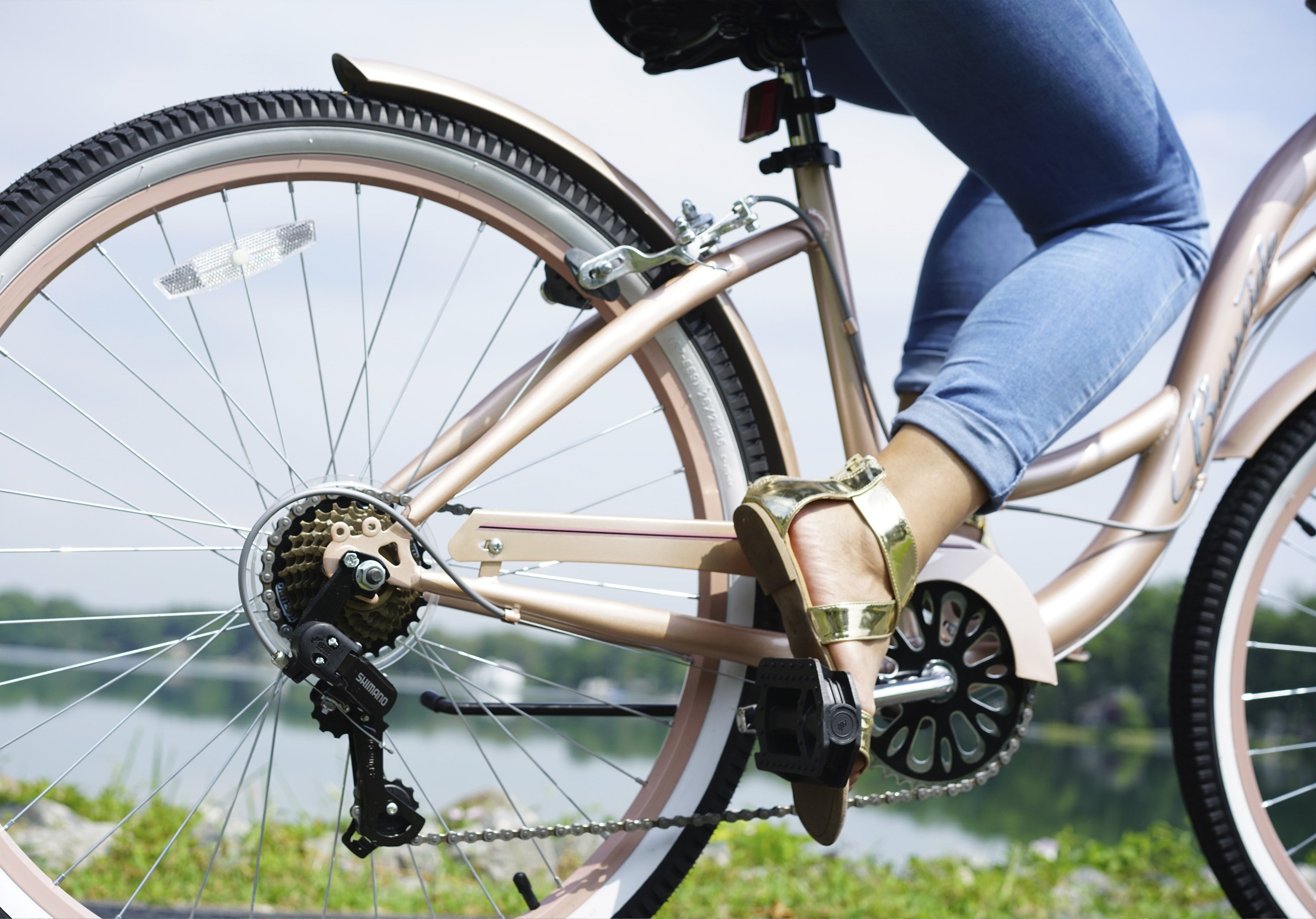 26 Kent Bayside Cruiser Bicycle, Fits Rider: 5'2-5'10, Rose Gold, Adult, Unisex