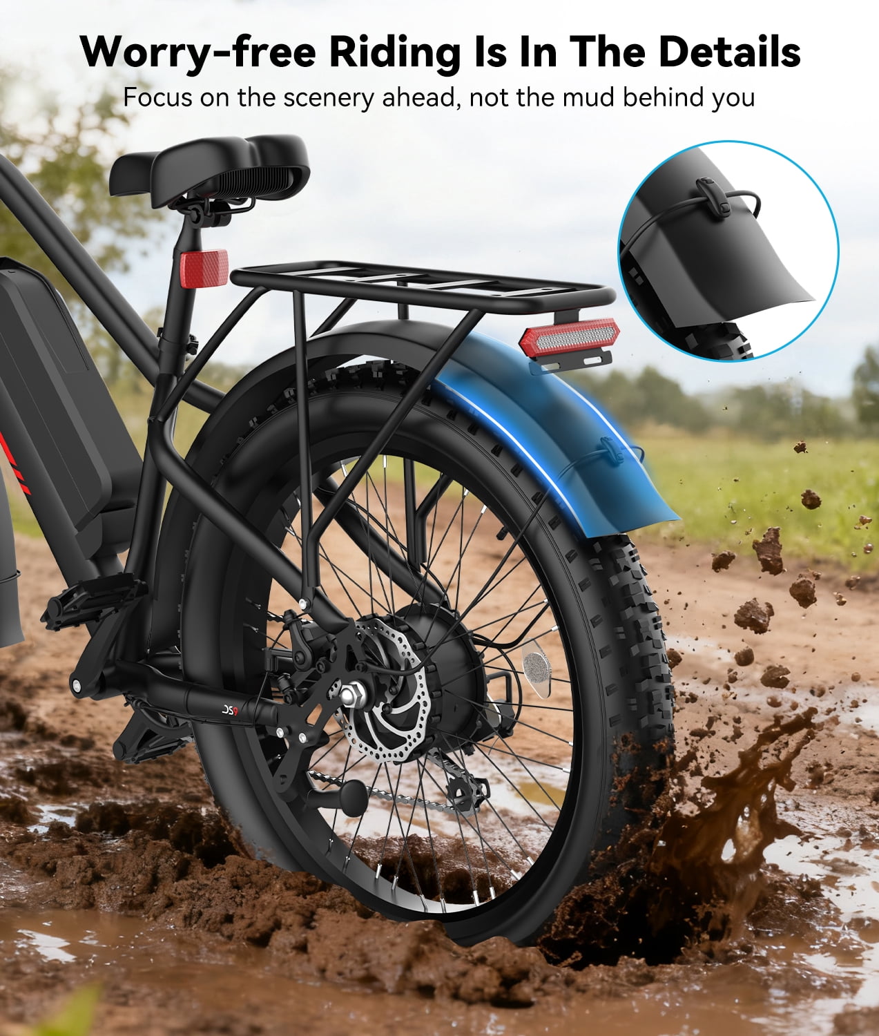 Electric Bike for Adults,1600W Fat Tire Ebike, 90+ Miles 28MPH E-Bicycles with Hydraulic Brakes, Fat Tire All-Terrain Electric Bicycle