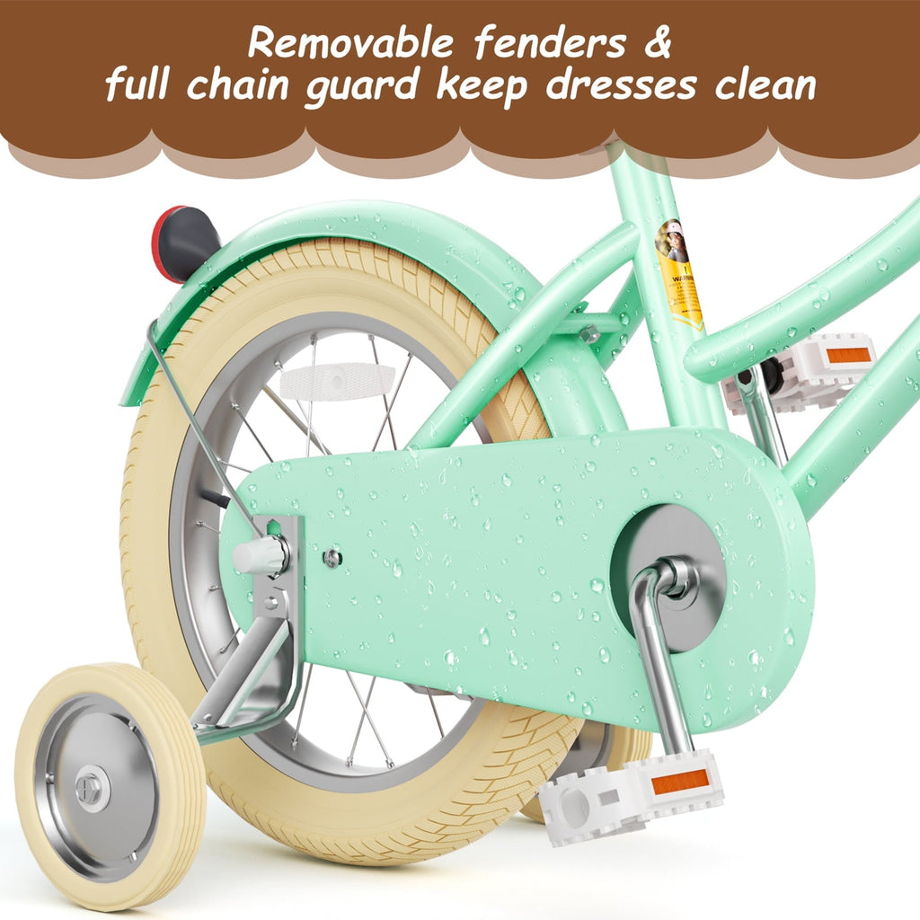 XJD 20 Inch Girls Bike for 6-12 Years Old Toddlers and Kids, Kid's Bicycle with Basket, Kid's Bike with Kickstand & Adjustable Seat Handlebar Height