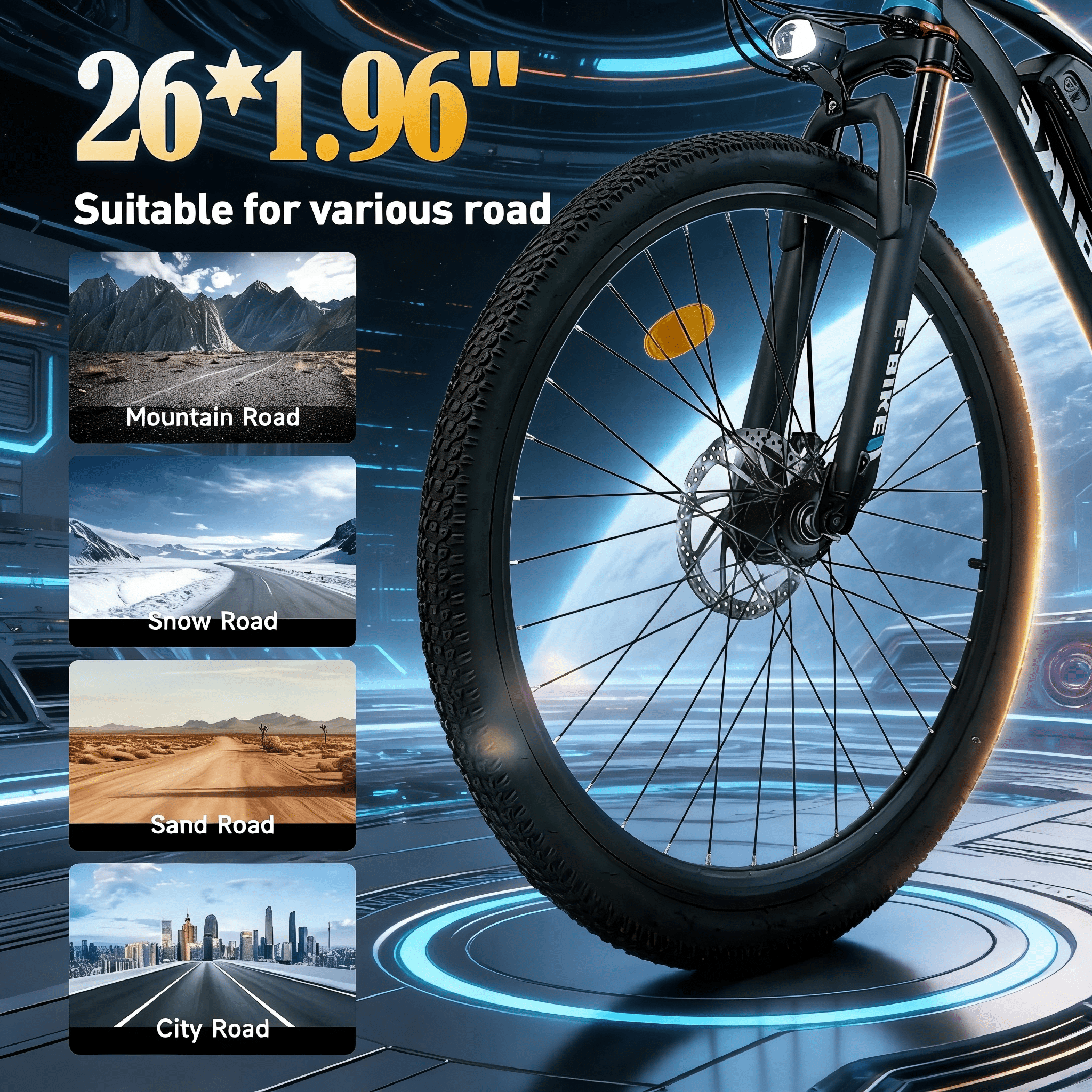SHCNTEKU 749W Electric Mountain Bike, 26IN 25MPH 45Miles 7-Speed ebike with 36V 12ah 432Wh Battery ,e bicycle with UL 2849
