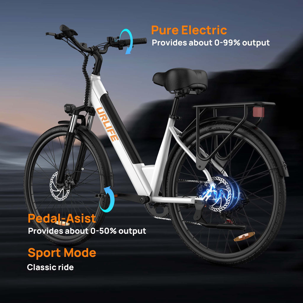 26 Electric Bike for Adults,750W Peak Motor,48V 10.4Ah Removable Battery, 60 Miles Range, 7-Speed City Commuter Ebike,UL2849