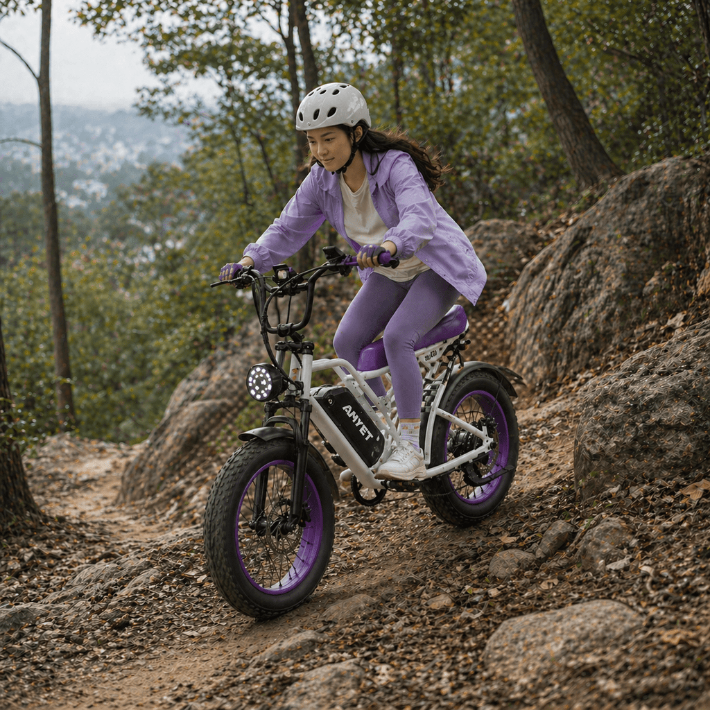 AMYET G60 Electric Bike for Adults, 1000W Peak 1500W, 48V 20Ah, 20x4 Fat Tire E Mountain Bike, UL2849