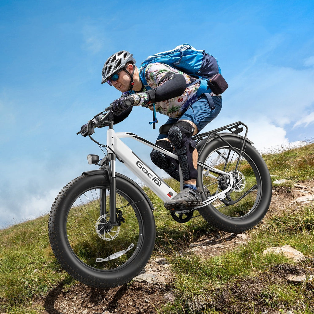 Gocio UL2849 Certified 26x4.0 Fat Tire Electric Bike for Adults, 1500W Peak Motor, 48V 15Ah Battery, 25MPH Max Speed, Off-Road Mountain E-bike